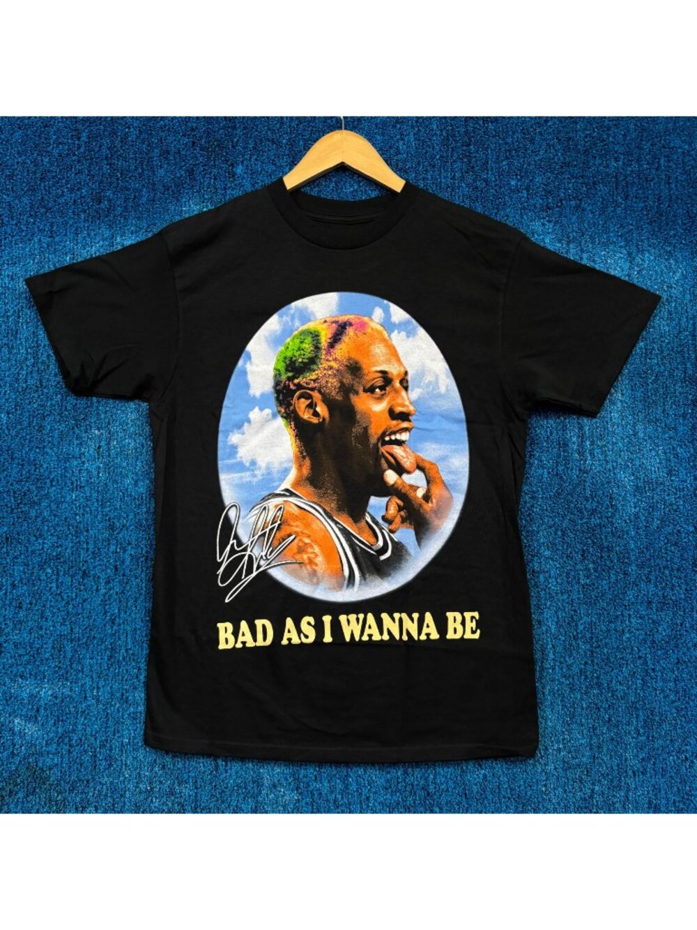 Dennis Rodman “Bad As I Wanna Be” Graphic T-Shirt Size M